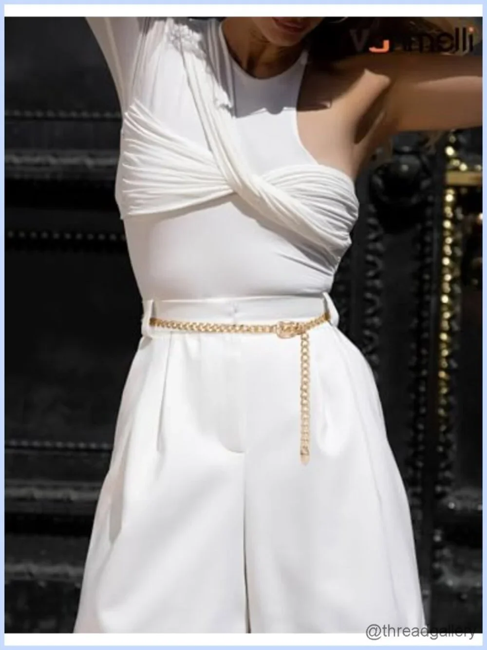 Metal Waist Chain Belt Adjustable Hook O-Ring Fashion Accessory
